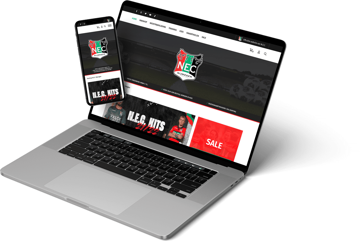 Webshop voetbalclub Fanshop