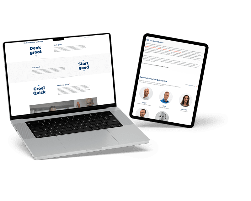 Onze werkwijze - nieuwe website